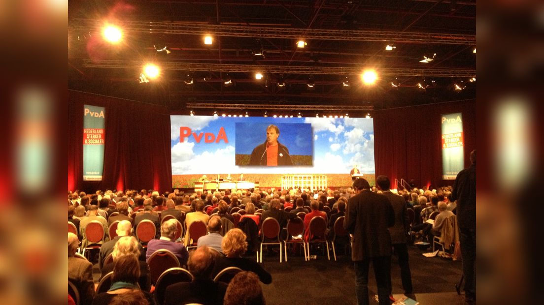 Hans Spekman op PvdA-kongres
