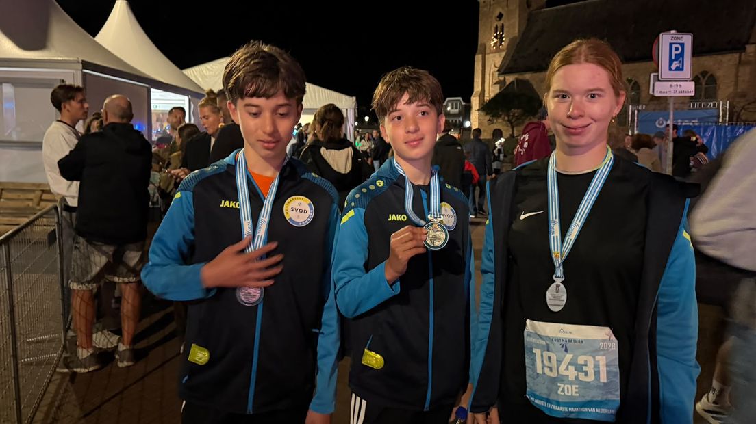 Sjoerd, Lars en Zoë uit Domburg