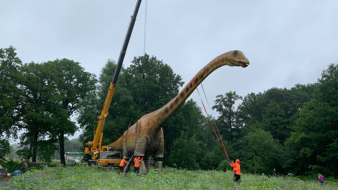 Grootste dinosaurus van Europa staat de komende maanden in Denekamp