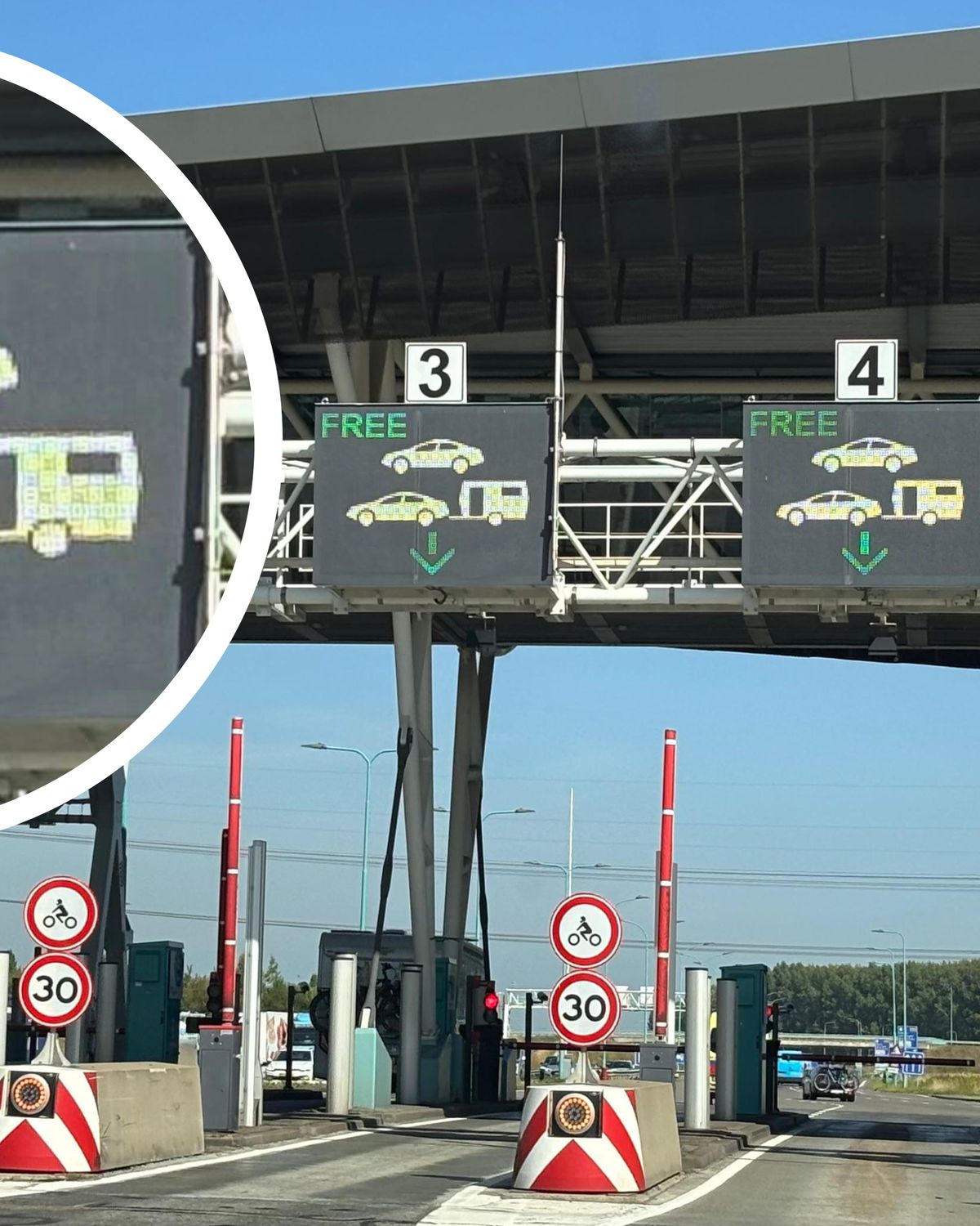 Verkeersbord parkeren alleen op aanwijzing personeel reflecterend