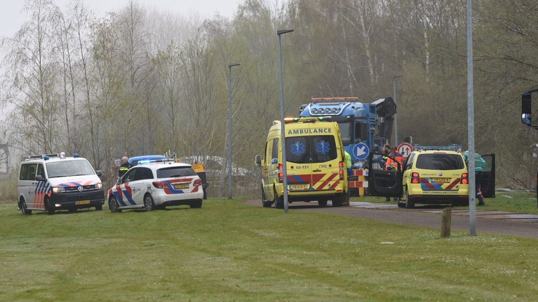 Het ging mis tijdens rioolwerkzaamheden aan de Boerweg (Rechten: De Vries Media)