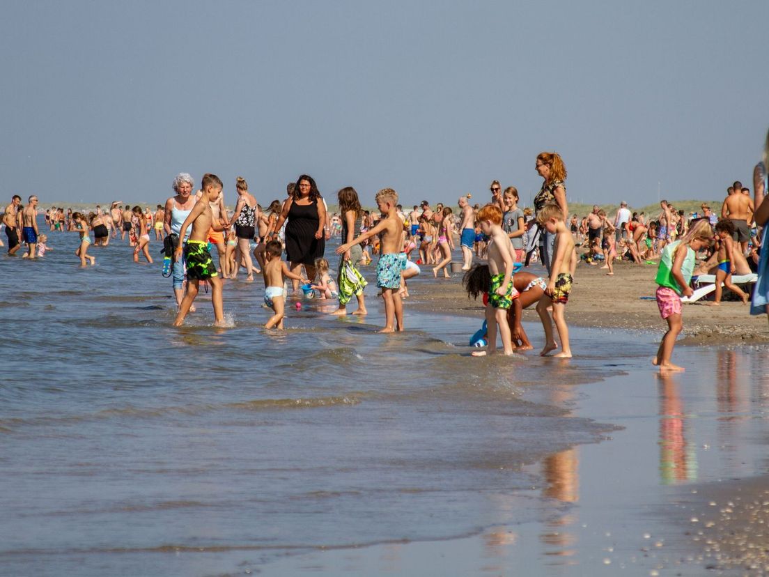 Het strand bij Hoek van Holland