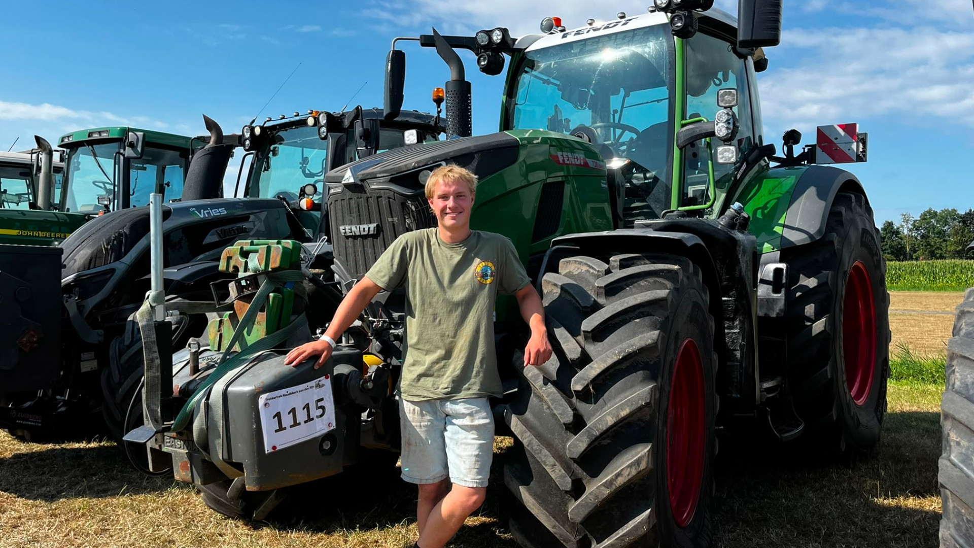 Floris is trots op zijn trekker