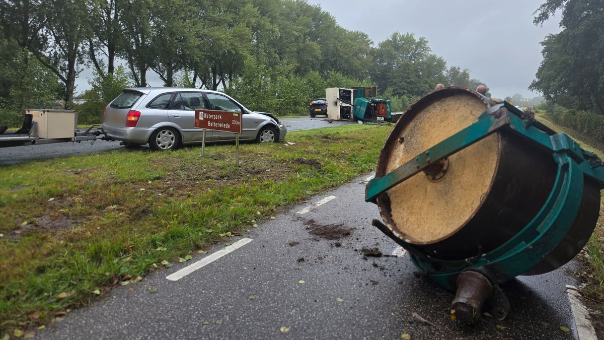 112 Nieuws: Scooterrijder gewond in Zwartsluis | Uur vertraging op A28 door ongeluk