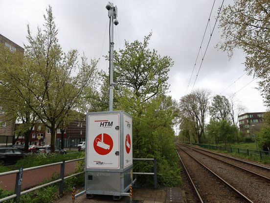 HTM plaatst camera's bij tramhalte na vernielingen