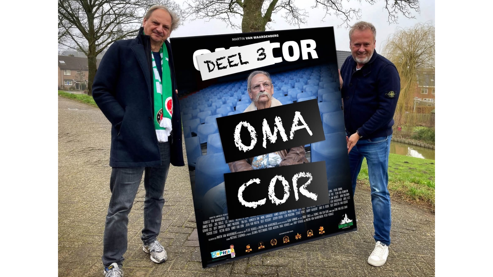 Martin van Waardenberg (links) samen met producent Peter Verhage.