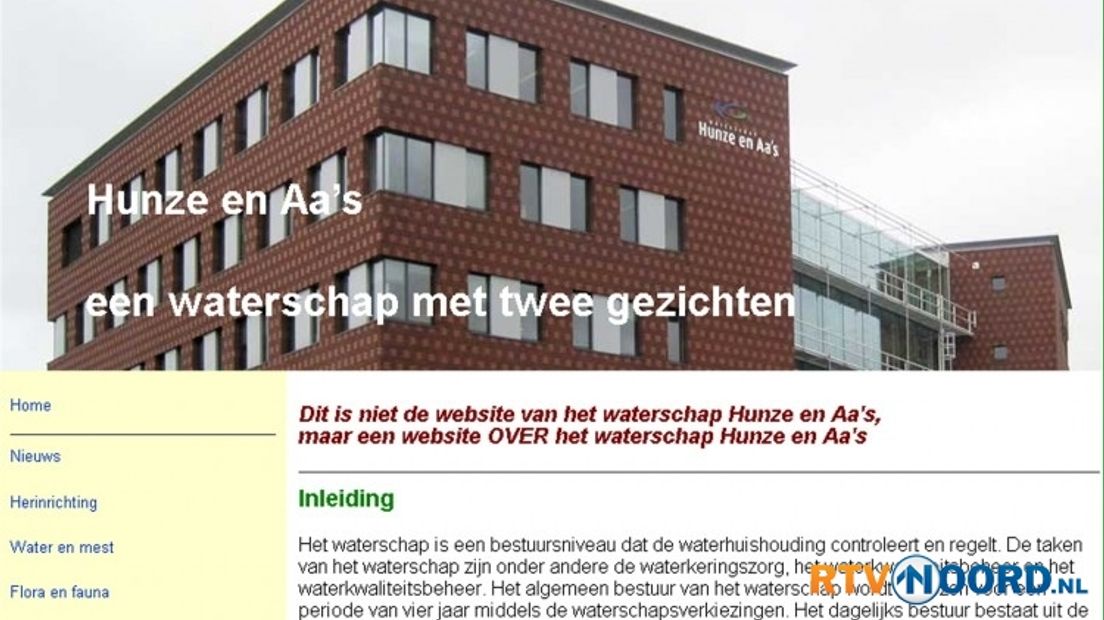 De aangepaste website