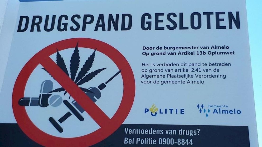 Drugspand gesloten in Almelo