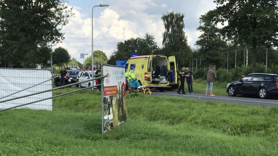 Ongeluk met motorrijder in Denekamp