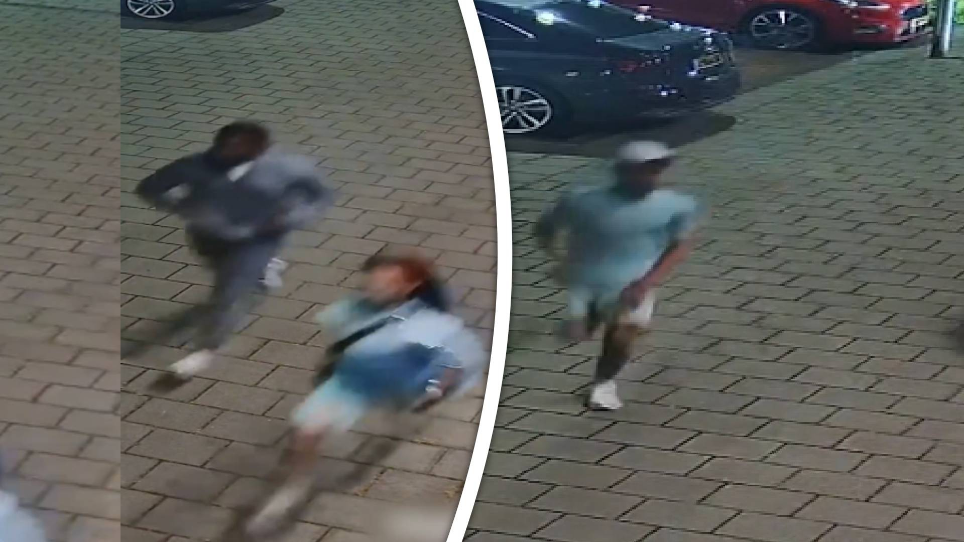 De drie renden weg en stapten in een zwarte Volkswagen Golf.