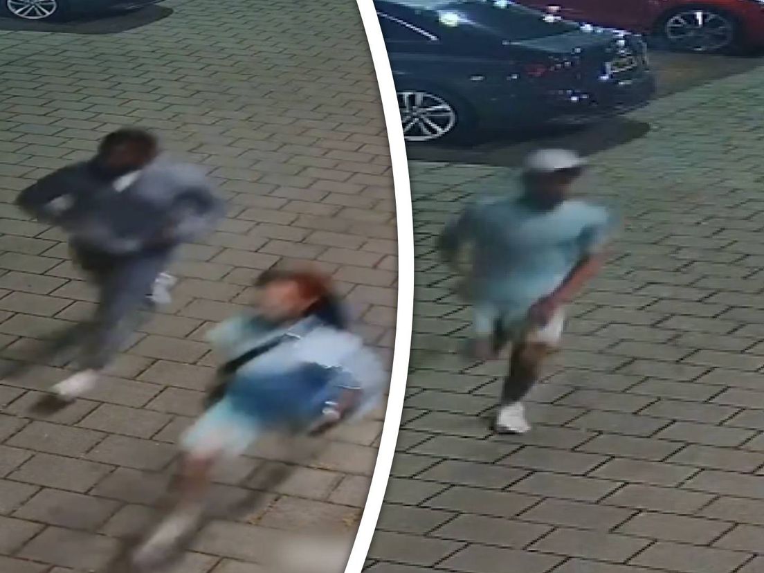 De drie renden weg en stapten in een zwarte Volkswagen Golf.