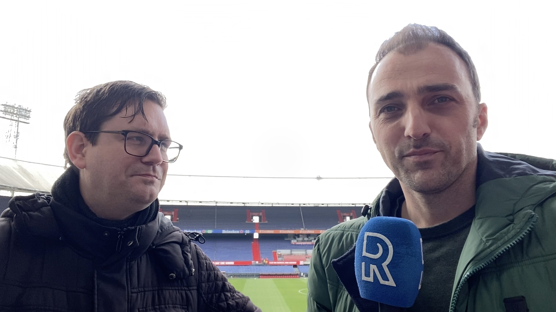 Dennis van Eersel en Dennis Kranenburg in De Kuip