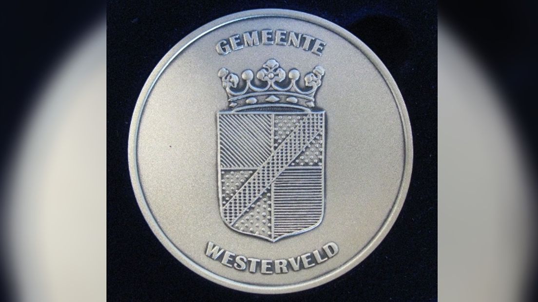 De erepenning van de gemeente Westerveld (Rechten: gemeente Westerveld)