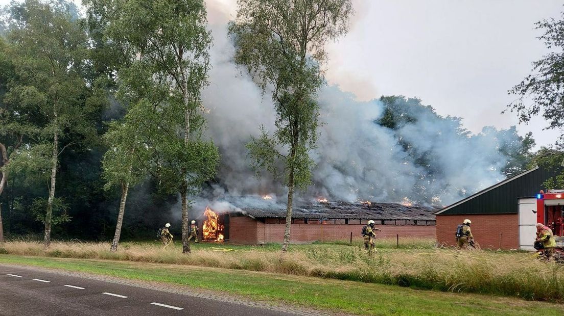 De brand in de eendenschuur in Markelo