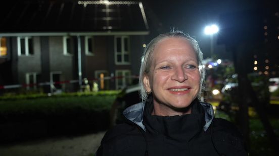 Politiewoordvoerder Tessel Horsman reageerde vannacht voor de woning