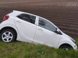 Drankrijder neemt de benen nadat auto in sloot belandt in Wijster