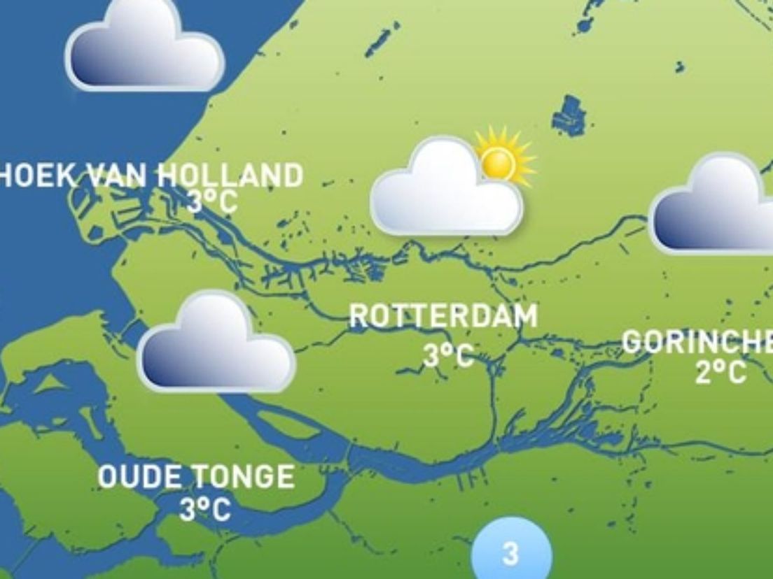 Het weer van zaterdag 3 december