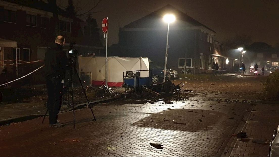 De explosie was aan de Gerststraat in Enschede