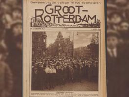 Tijdens de eerste huldiging van Feyenoord werd Rotterdam overspoeld door 'duizenden en duizenden' mensen