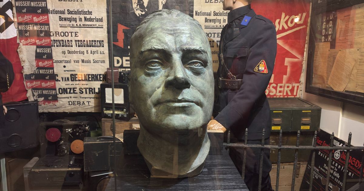 Zo kwam dit bronzen beeld van NSB-leider Mussert in Arnhem terecht