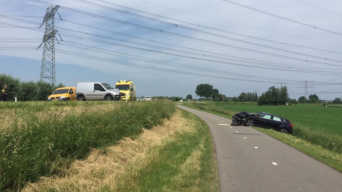 Eén bestuurder raakte gewond bij het ongeval