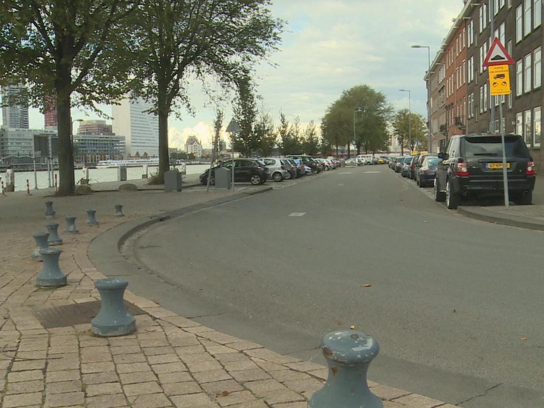 Geparkeerde auto's op het Noordereiland