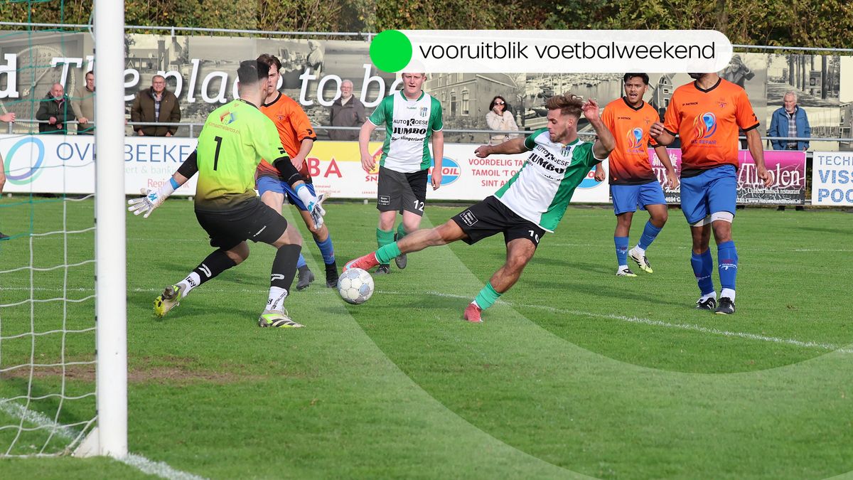 Deze wedstrijden worden vandaag en morgen gespeeld in het amateurvoetbal