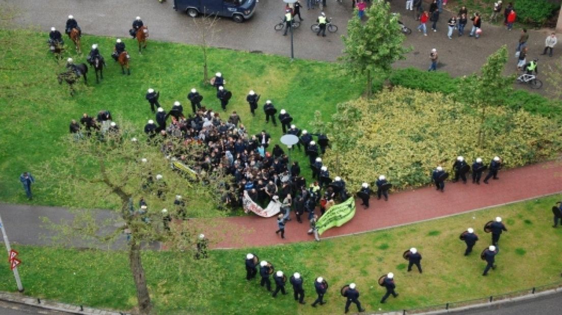 Aanhoudingen bij 1 mei-demonstratie Nijmegen