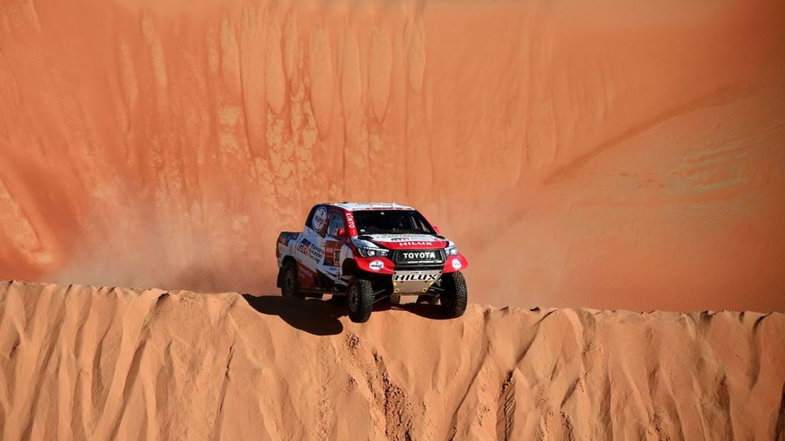 Bernhard ten Brinke tijdens de Dakar Rally van vorig jaar.