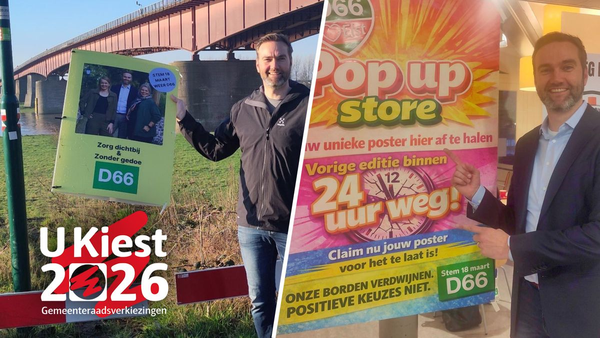 Verkiezingsposters van Hugo vernield: 'Hingen er nog geen 2 dagen'