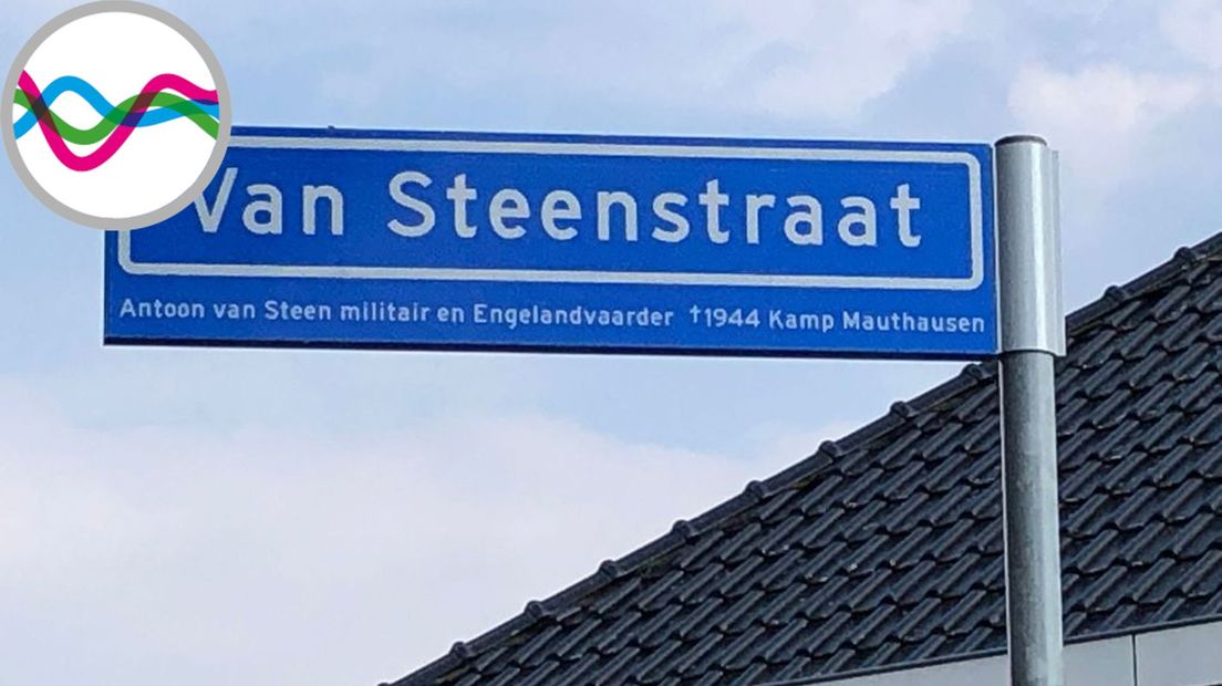 één van de straatnaambordjes