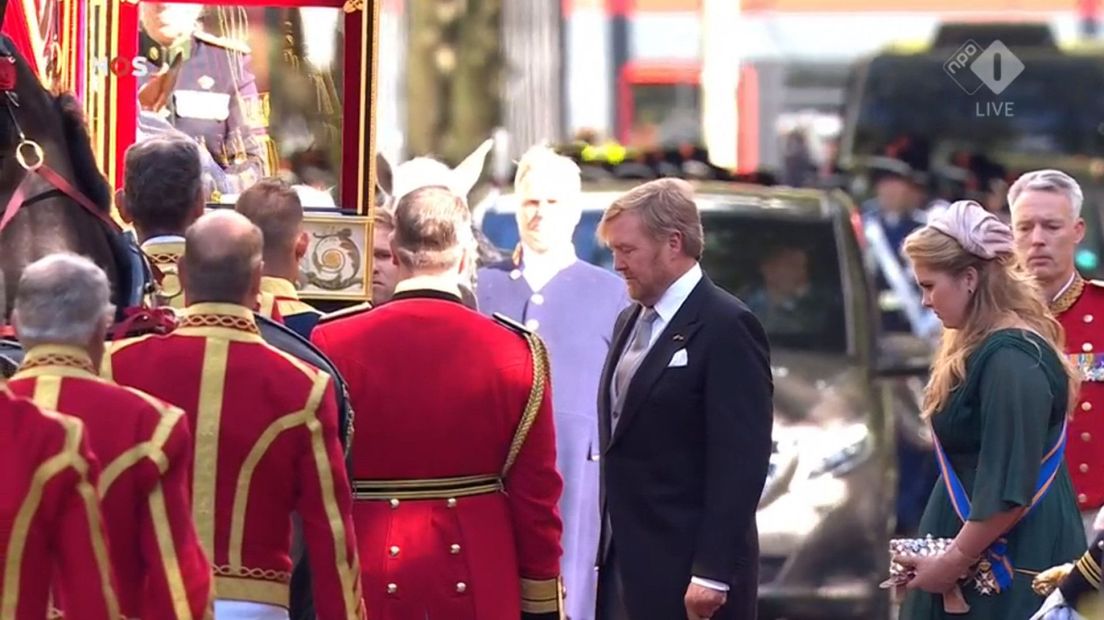 Koning Willem-Alexander en kroonprinses Amalia