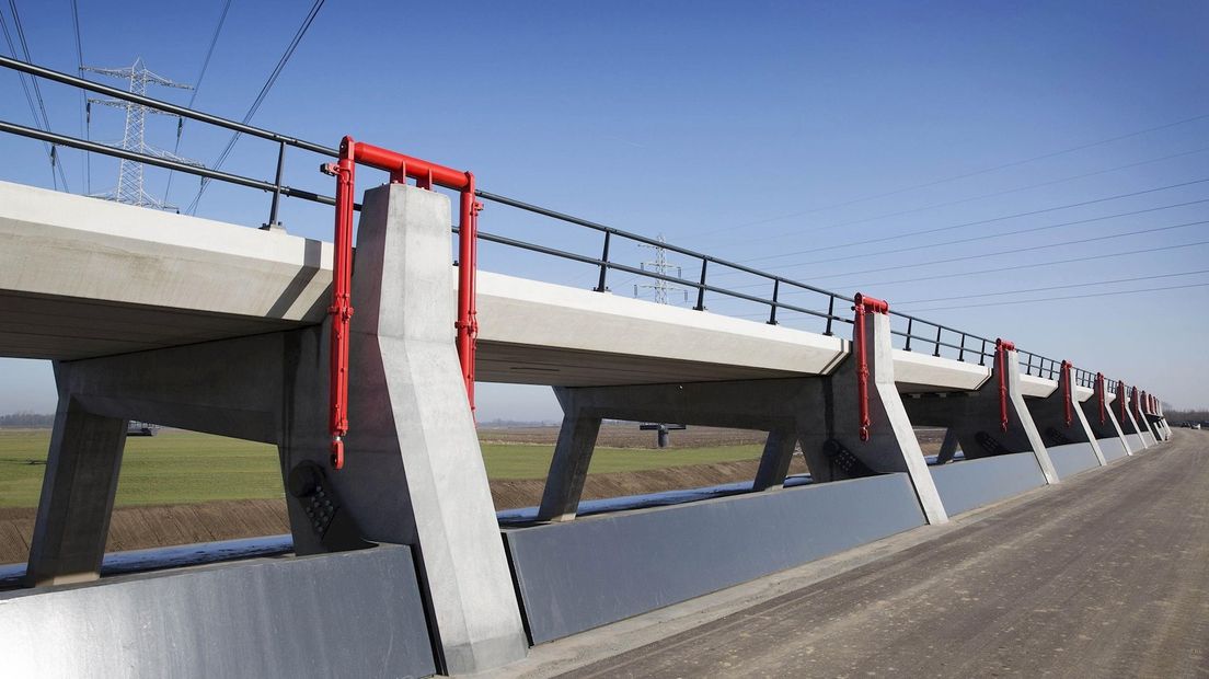 Inlaat hoogwatergeul bij Veessen