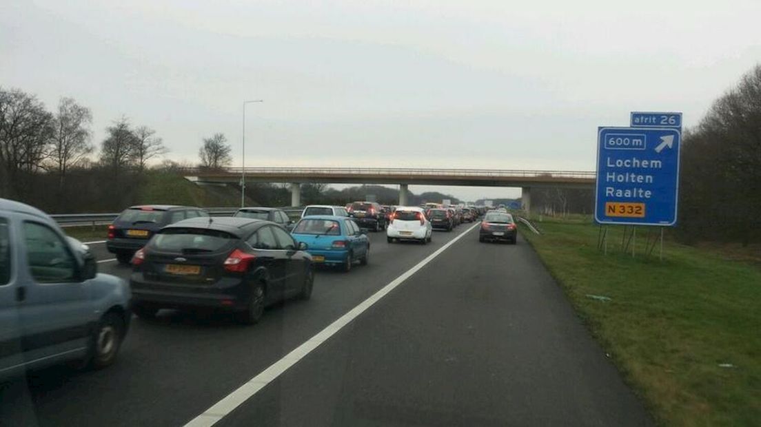 De file op de A1