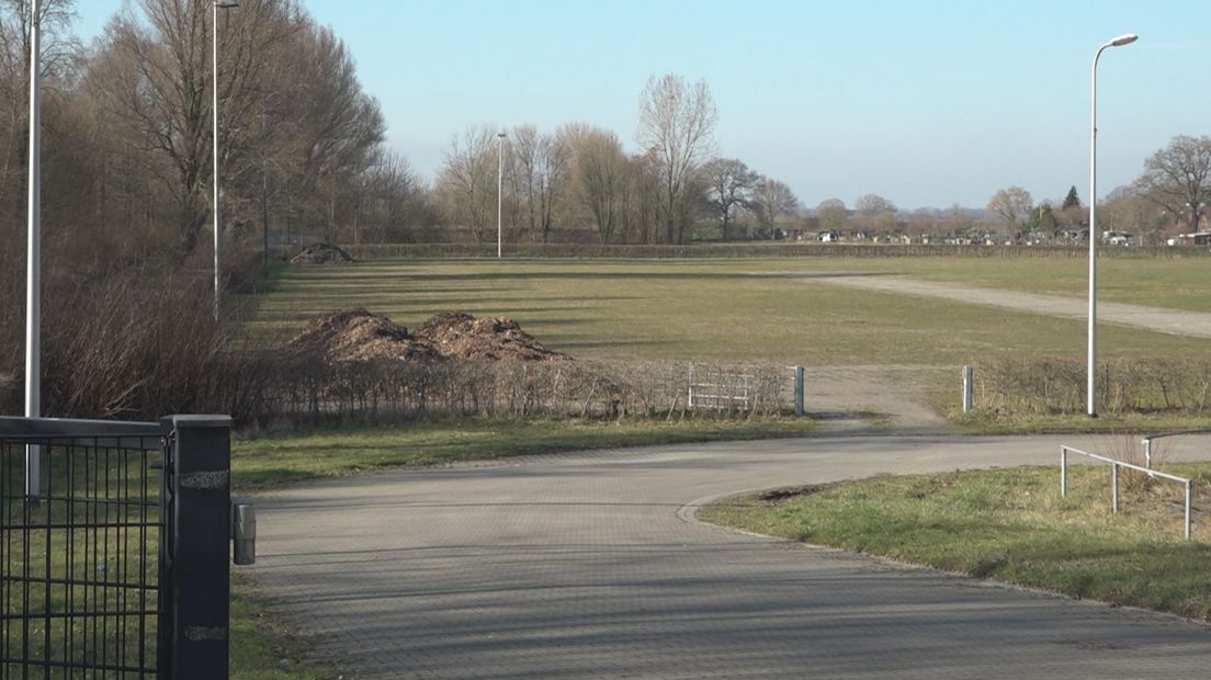 Het Deventer evenemententerrein aan de noordkant van de stad waar het Stadsfestival niet kan doorgaan.