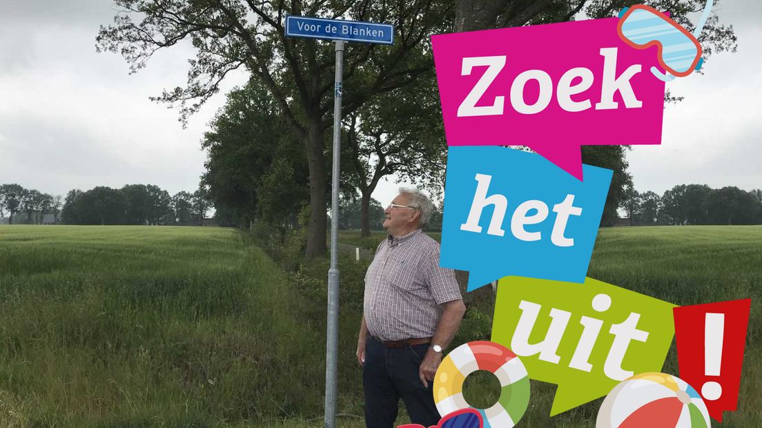 Het straatnaambord werd nogal eens meegenomen. (Rechten: RTV Drenthe/Josien Feitsma)