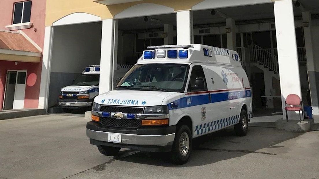 Ambulancepost op Sint Maarten