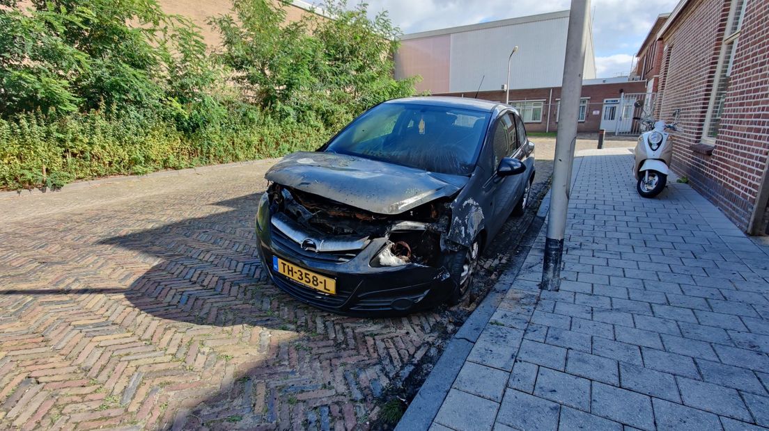 Uitgebrande auto centrum Hoogeveen