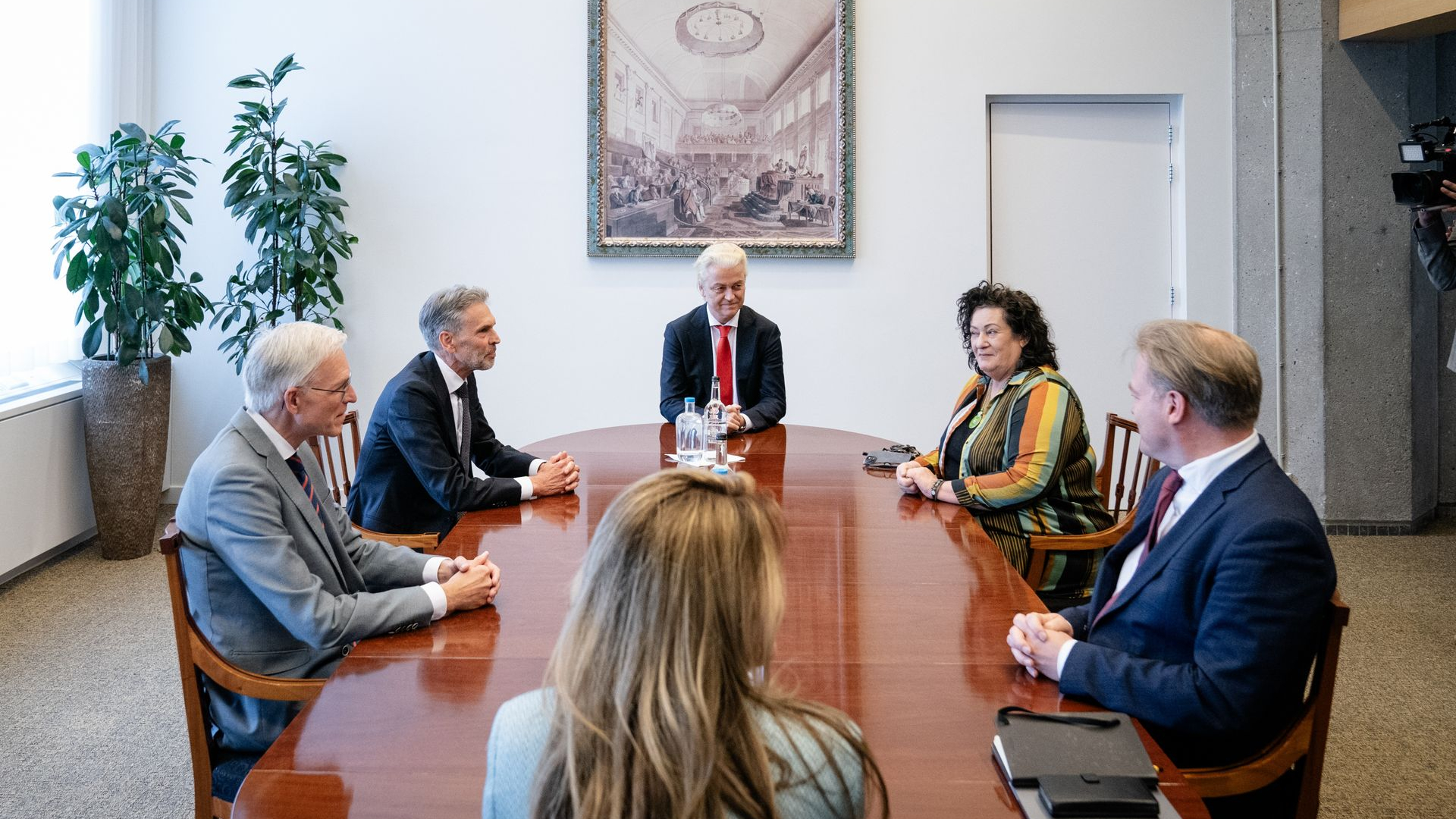 Overleg tijdens de formatie van 2023.