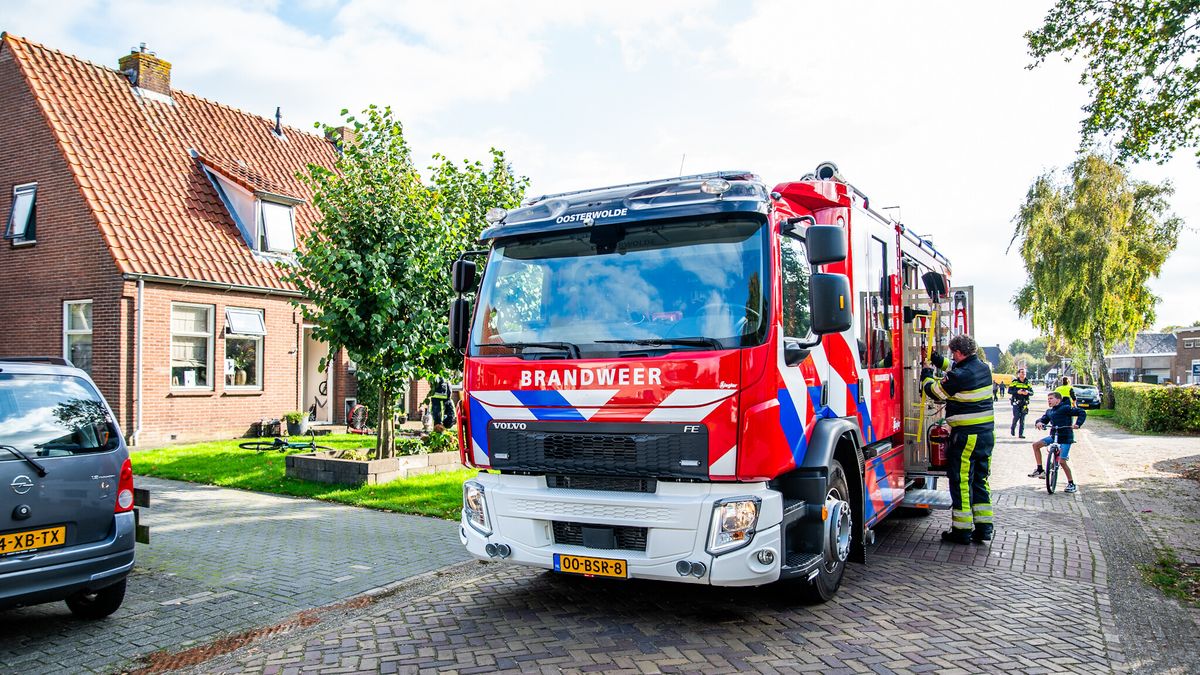Palletkachel zorgt voor brand in Donkerbroek