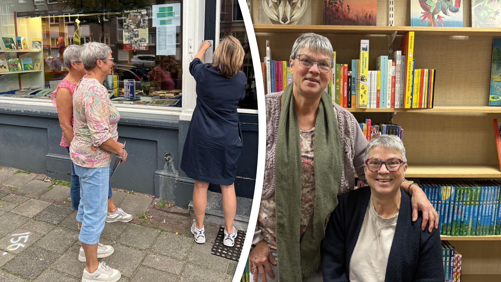 Het was woensdag de laatste keer dat boekhandel Amesz open was na 140 jaar.