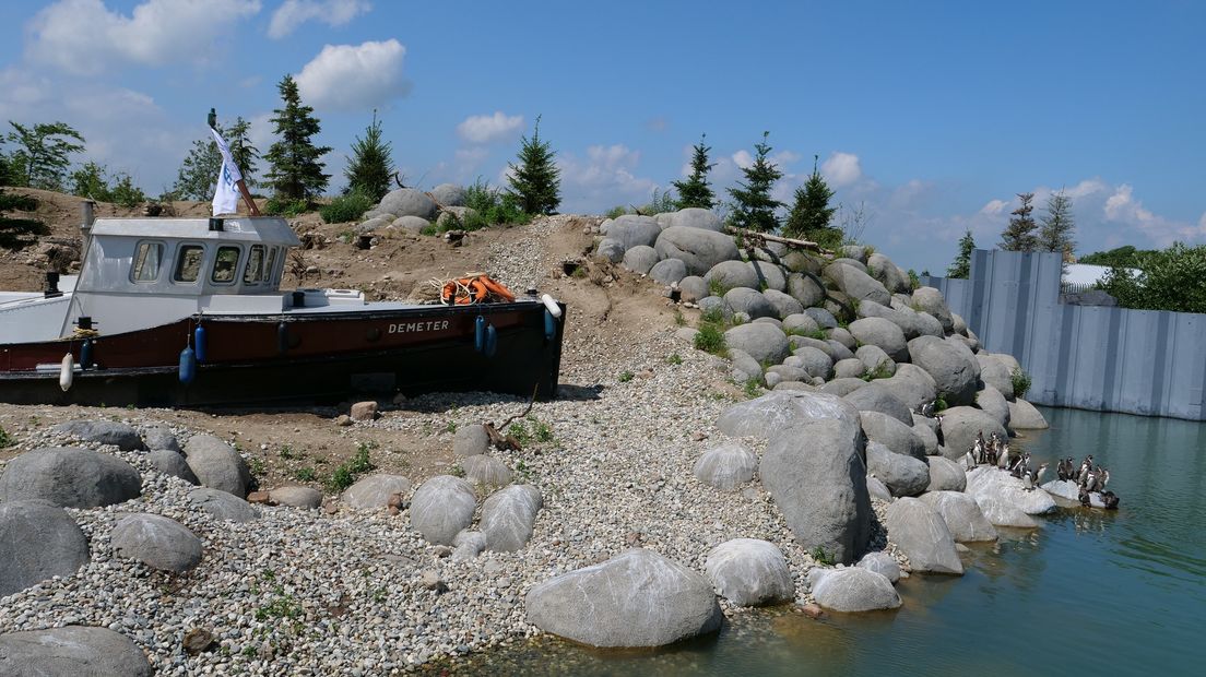 De oude sleepboot bij het Meridianenpad (Rechten: Wildlands)