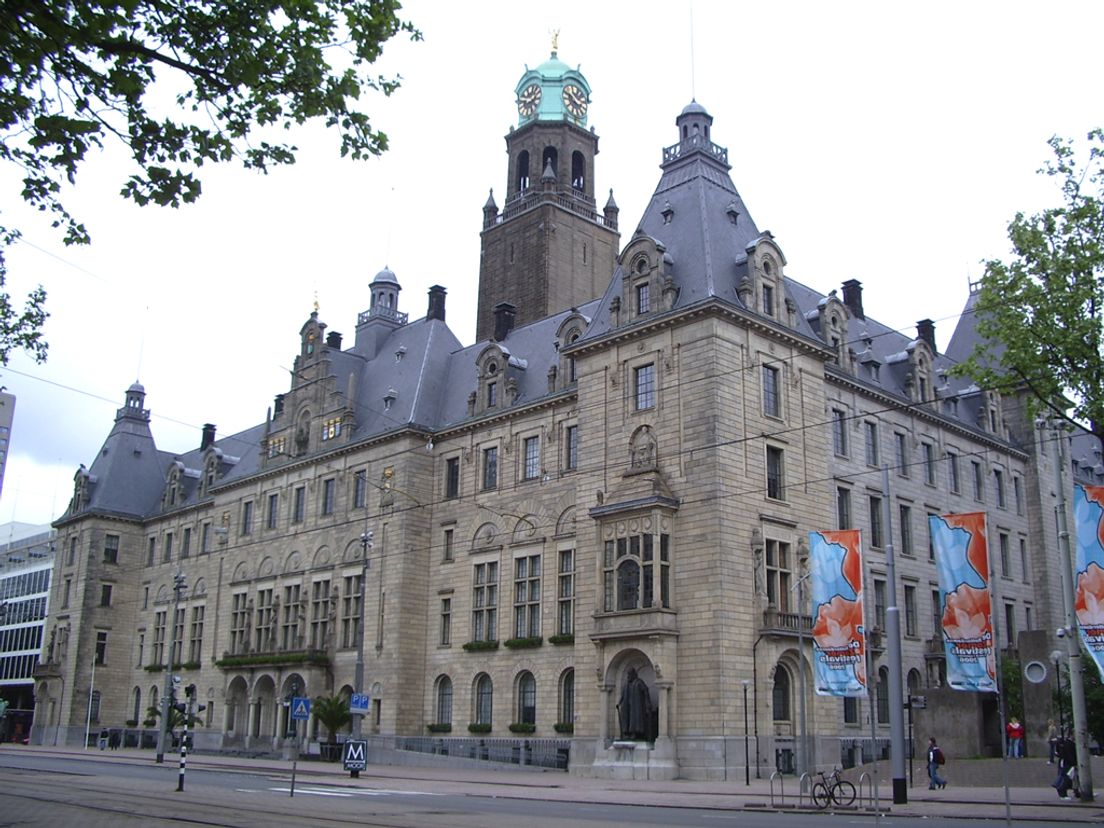 Het Rotterdamse stadhuis.