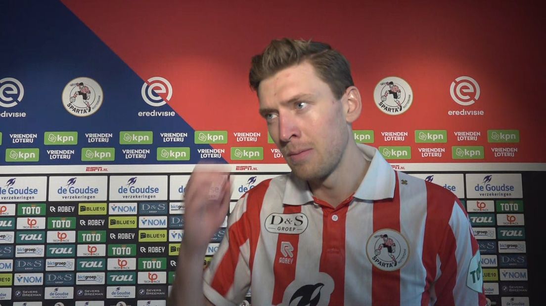 Matchwinner Tobias Lauritsen over winst Sparta op Volendam