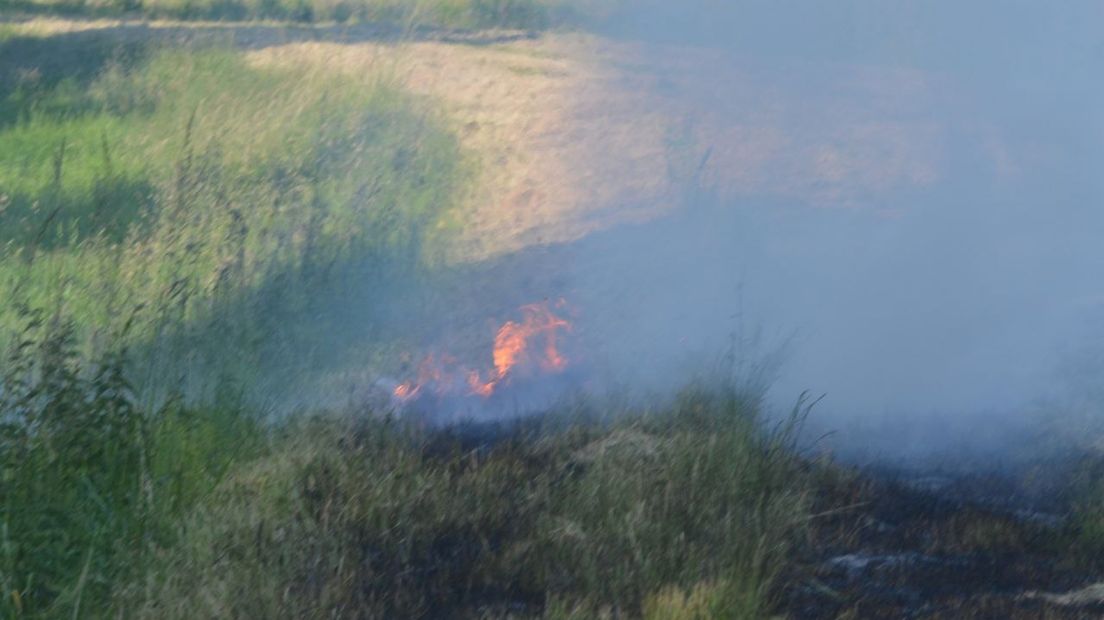 De brand was snel onder controle