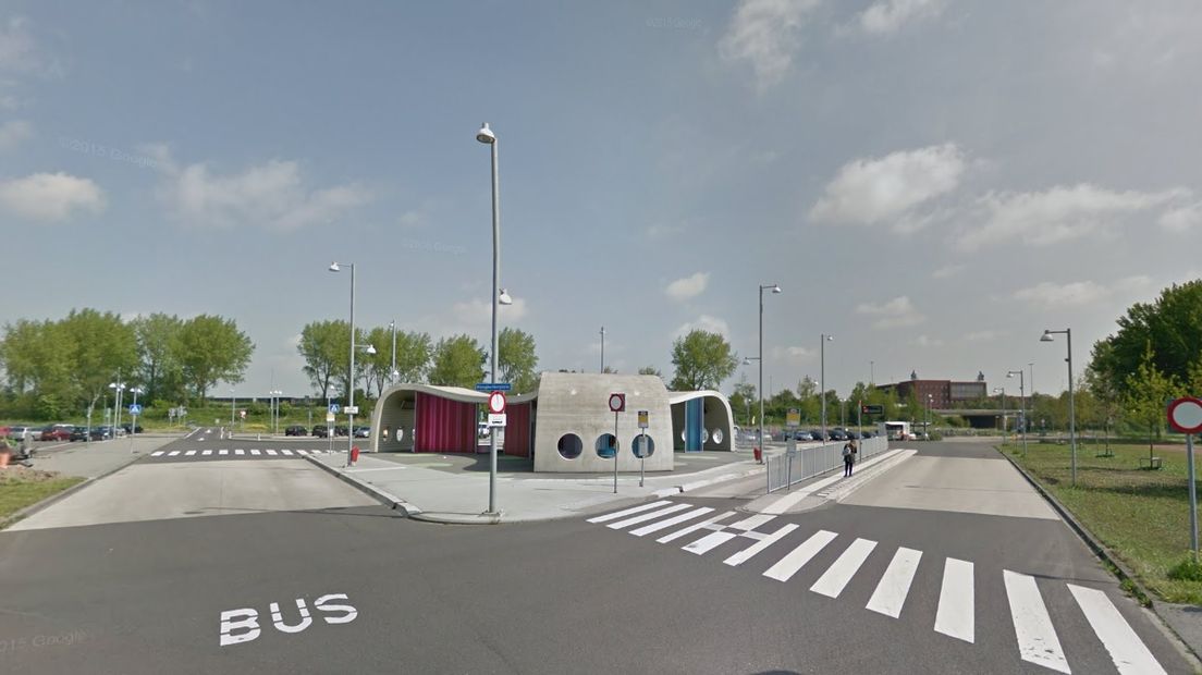 De P&R in Hoogkerk (Rechten: Google Streetview)