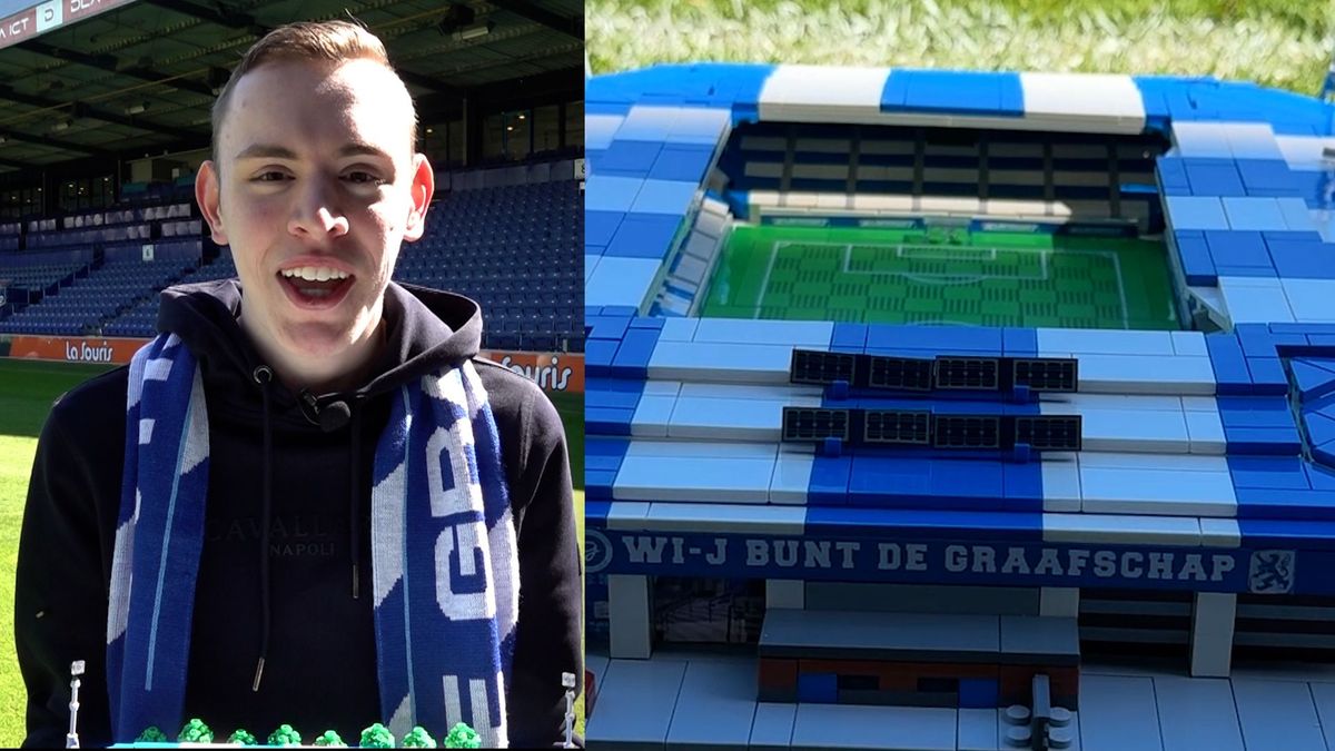 Lenn (16) bouwt zijn eigen stadion: ‘Supertrots dat iedereen het nu kan zien’