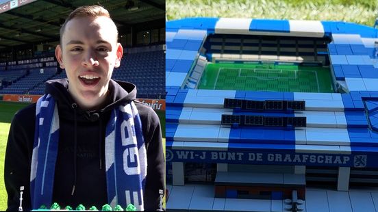 Lenn (16) bouwt zijn eigen stadion: ‘Supertrots dat iedereen het nu kan zien’