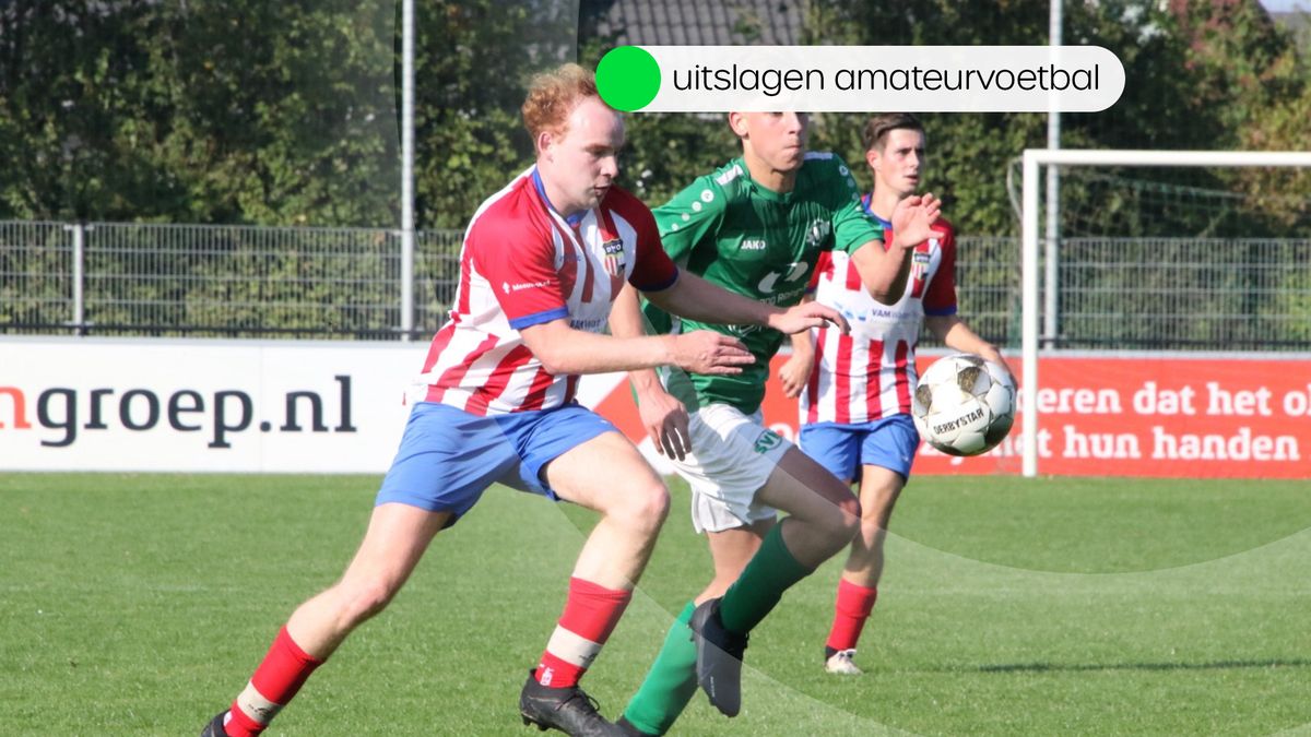 Uitslagen amateurvoetbal zaterdag 21 september