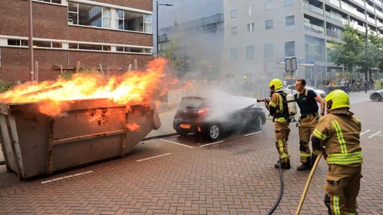 Containerbrand geblust | Zwaargewonde na ongeval met vrachtwagen. Containerbrand geblust | Zwaargewonde na ongeval met vrachtwagen.